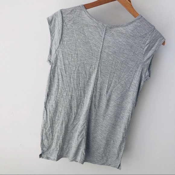 LAST ONE‼️ Gray Round Neck Valette Muscle Tee - Picture 5 of 7